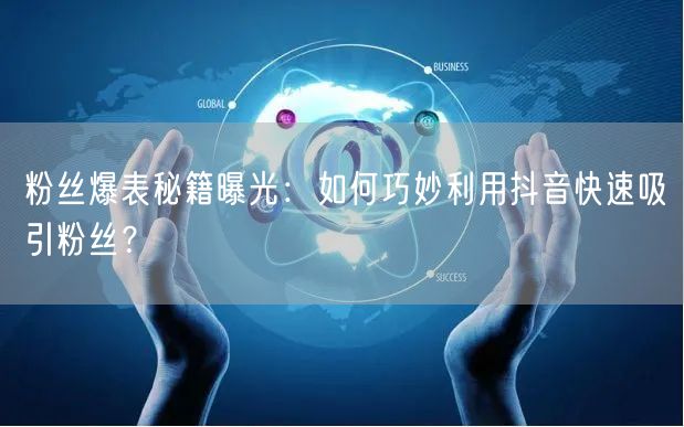 粉丝爆表秘籍曝光：如何巧妙利用抖音快速吸引粉丝？