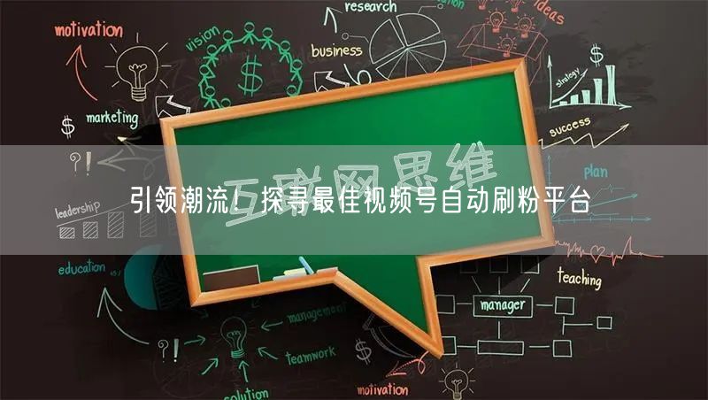 引领潮流!探寻最佳视频号自动刷粉平台